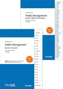 Kombipaket FlexLex Public Management | Band I: Zivilrecht und Band II: Öffentliches Recht