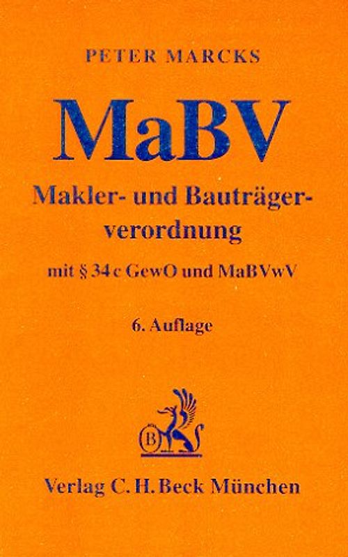 Makler- und Bauträgerverordnung (MaBV)