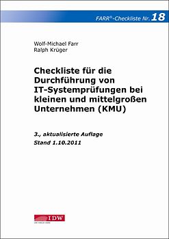 Checkliste 18 für die Durchführung von IT-Systemprüfungen bei kleinen und mittelgroßen Unternehmen (KMU)