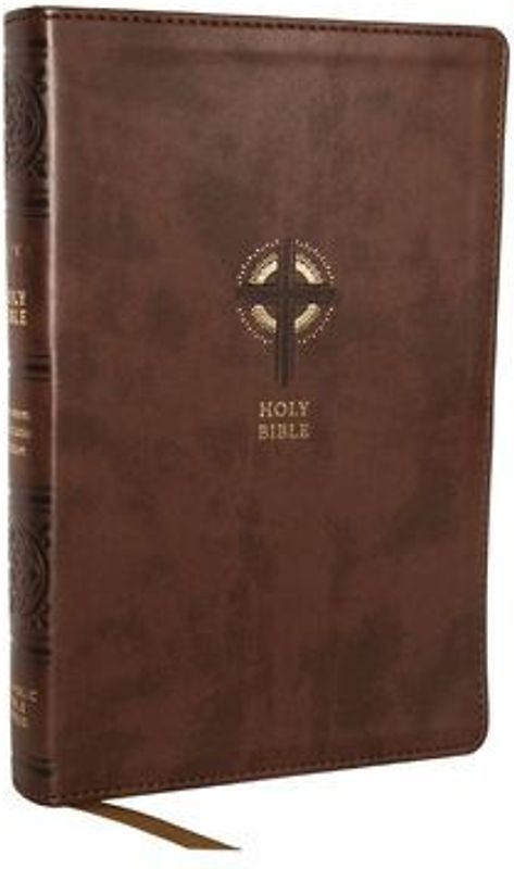 Nrsvce Sacraments of Initiation Catholic Bible, Brown Leathersoft, Comfort Print