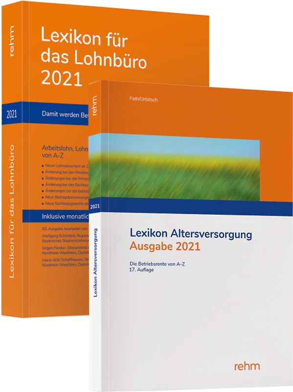 Buchpaket Lexikon für das Lohnbüro und Lexikon Altersversorgung 2021