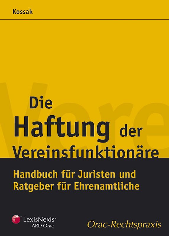 Die Haftung der Vereinsfunktionäre
