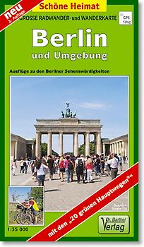 Große Radwander- und Wanderkarte Berlin und Umgebung