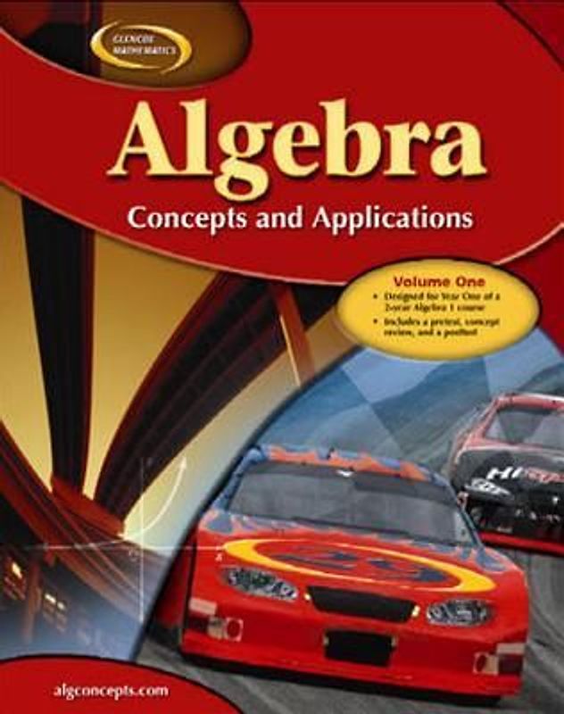 Algebra: Concepts and Applications, Volume 1, Student Edition