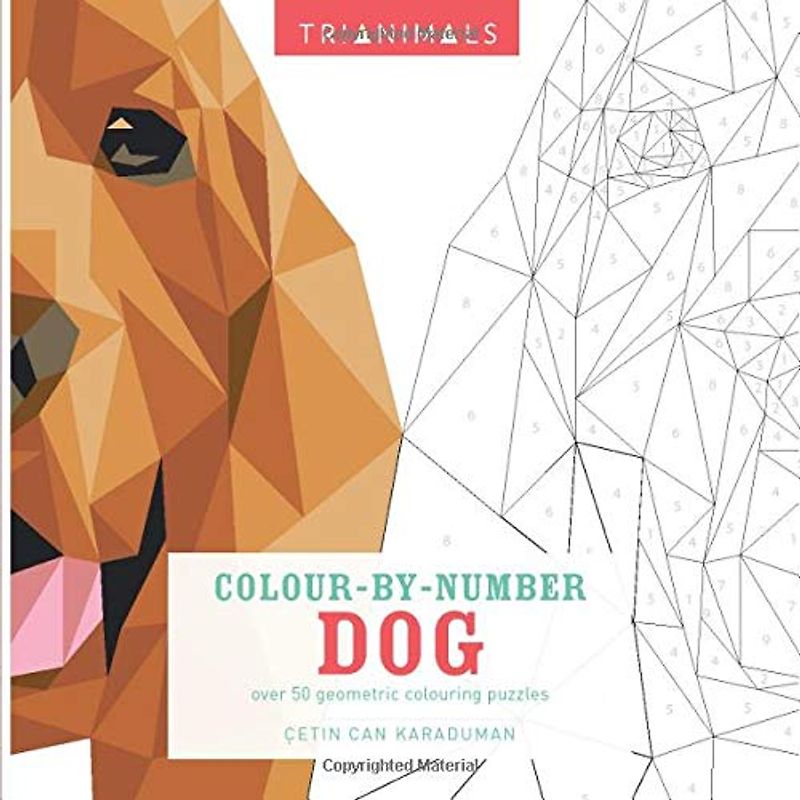 Trianimals Colour by Number Dog: Over 50 Geometric Colouring Puzzles