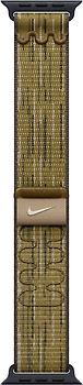 Apple Watch 42 mm geweven Sportbandje van Nike groen/grijs