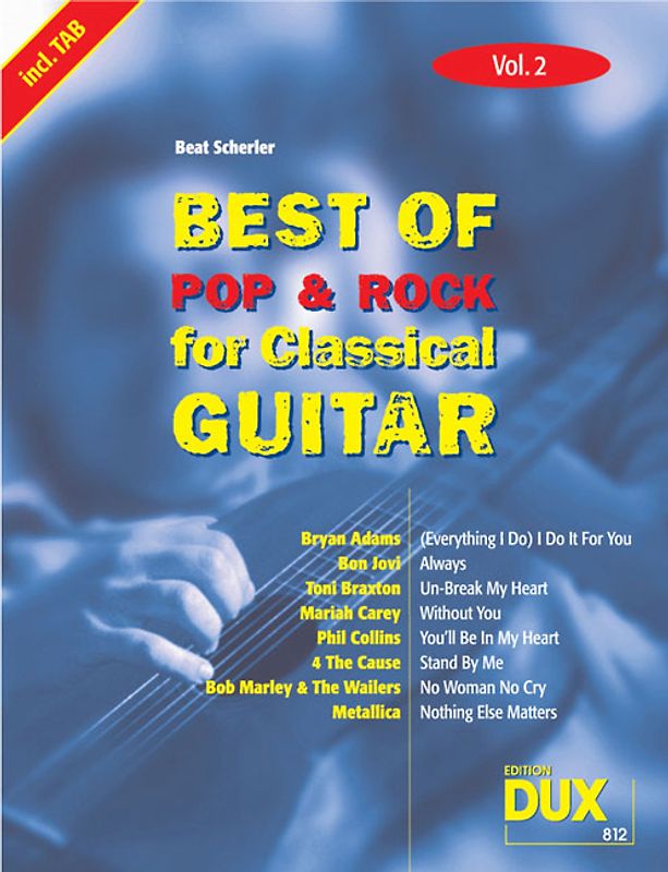 Best of Pop & Rock for Classical Guitar Vol. 2