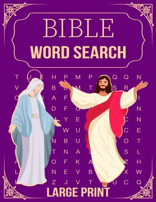 100 Easy And Relaxing Bible Word Search Large Print For Seniors: 100 Brain Games Word Search Puzzles For Seniors Biblical Themes | Stress Relieving Words Of Jesus To Enjoy