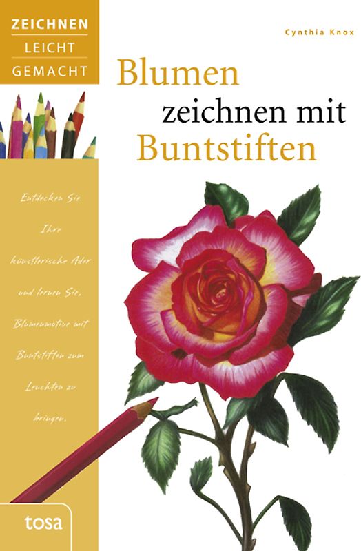 Blumen zeichnen mit Buntstiften