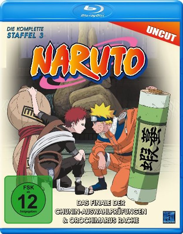 Naruto - Staffel 3: Das Finale der Chunin-Auswahlprüfungen & Orochimarus Rache (Episoden 53-80, uncut) Blu-ray Disc
