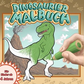 Dinosaurier Malbuch: Mein wundervolles Dino Malbuch. Für Kinder ab 4 Jahren