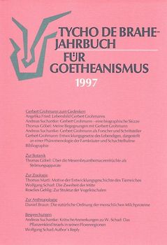 Tycho de Brahe-Jahrbuch für Goetheanismus / Tycho de Brahe-Jahrbuch für Goetheanismus