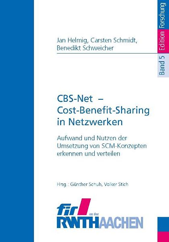 CBS-Net - Cost-Benefit-Sharing in Netzwerken