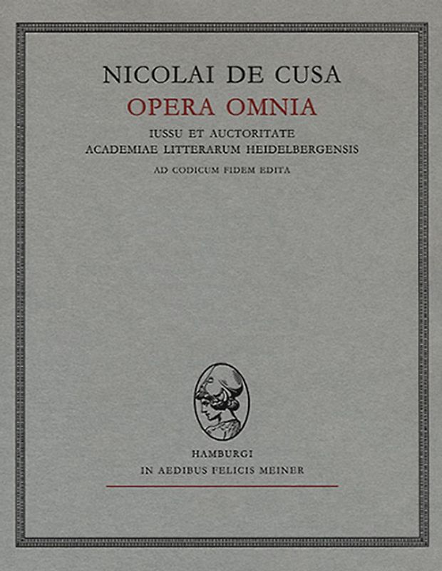 Nicolai de Cusa Opera omnia / Sermones III (1452–1455) Fasciculus 4