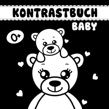 Kontrastbuch Baby: Baby Buch ab 0 Monate | Schwarz Weiß Buch Baby | Schwarz Weiß Bilder zur visuellen Stimulation für Neugeborene, ab 0 Monate