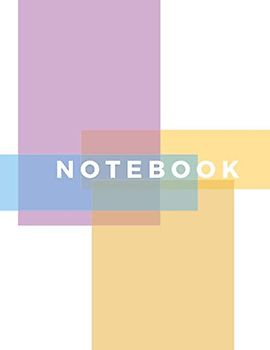 Dyslexia and Vision Stress Friendly Notebook: Large journal and diary with coloured pages to relief vision stress