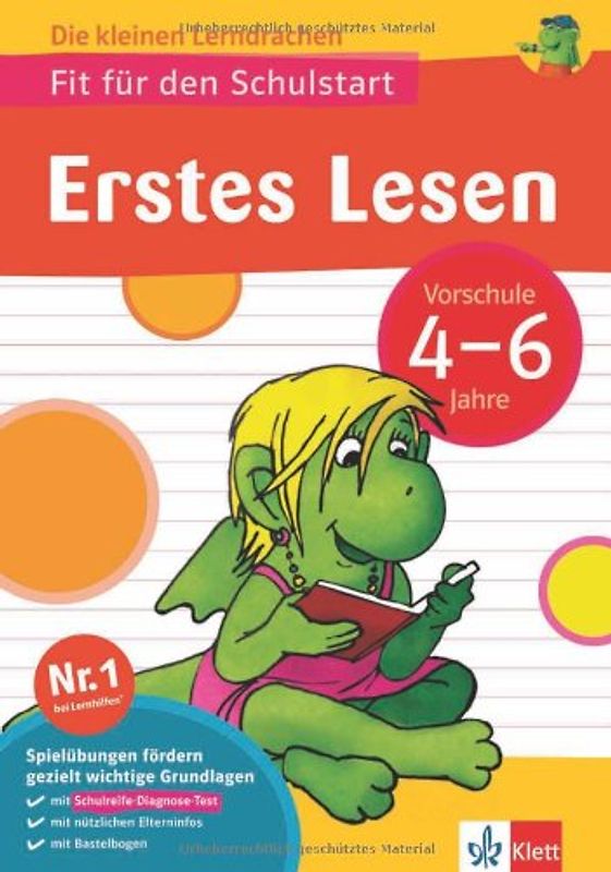 Fit für den Schulstart - Erstes Lesen. Vorschule 4 - 6 Jahre