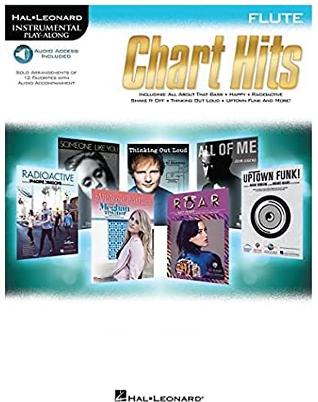 Chart Hits -For Flute- (Book & Online Audio): Play-Along, Sammelband, Download (Audio) für Flöte (Hal-leonard Instrumental Play-along)
