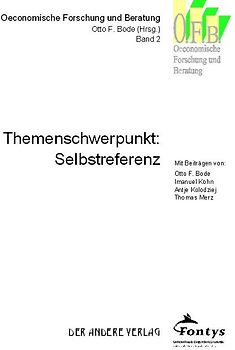 Themenschwerpunkt: Selbstreferenz