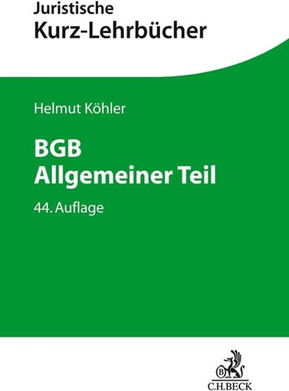 BGB Allgemeiner Teil