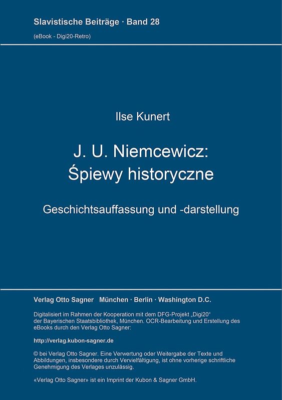J. U. Niemcewicz: Śpiewy historyczne