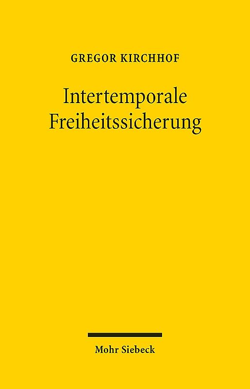 Intertemporale Freiheitssicherung
