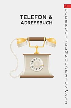 Telefon & Adressbuch: Ca. A5-Format für Adressen, Telefonnummer und Geburtstage mit A-Z Register