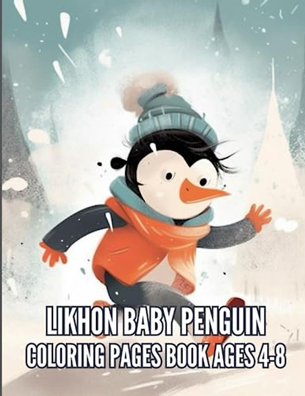 Likhon Baby Penguin Coloring Pages Book Ages 4-8