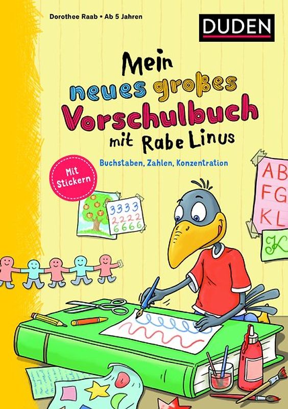 Mein neues großes Vorschulbuch mit Rabe Linus