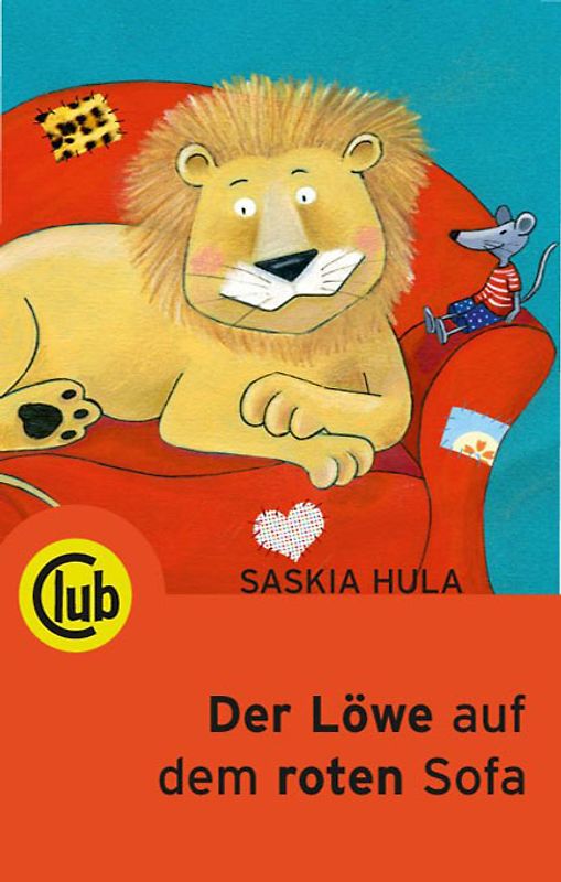 Der Löwe auf dem roten Sofa