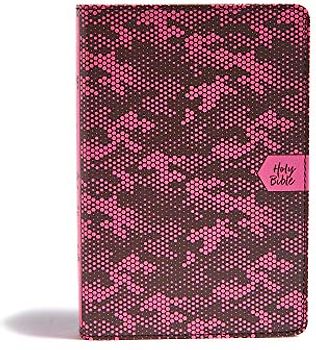 CSB On-The-Go Bible, Pink Camouflage