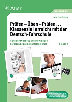Prüfen - Üben - Prüfen Klassenziel erreicht mit der Deutsch-Fahrschule. Schnelle Diagnose und individuelle Förderung zu allen Lehrplanthemen der Klasse 2
