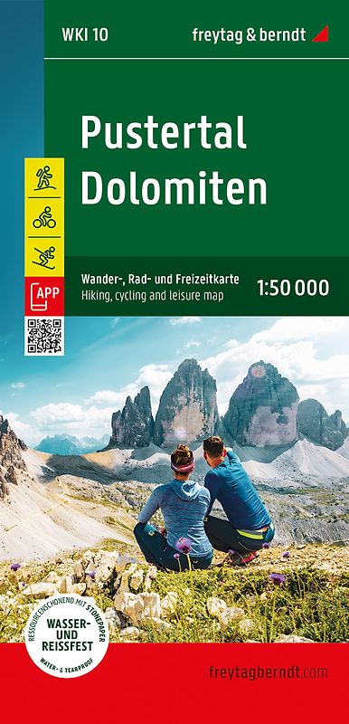 freytag & berndt Wanderkarte WKI 10 Pustertal - Dolomiten 1:50.000
