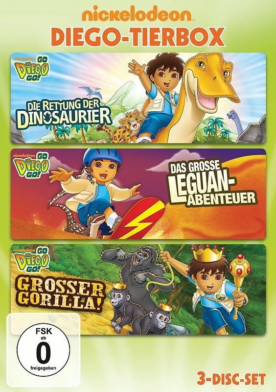 Go Diego Go!: Tierbox [3 DVDs] DVD