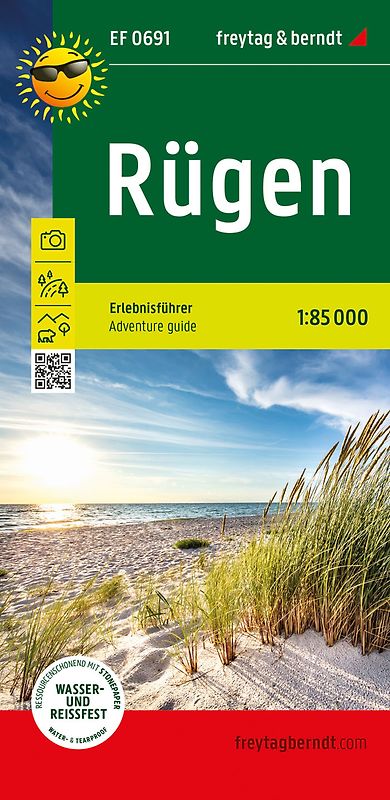 Rügen, Freizeitkarte 1:85.000, freytag & berndt