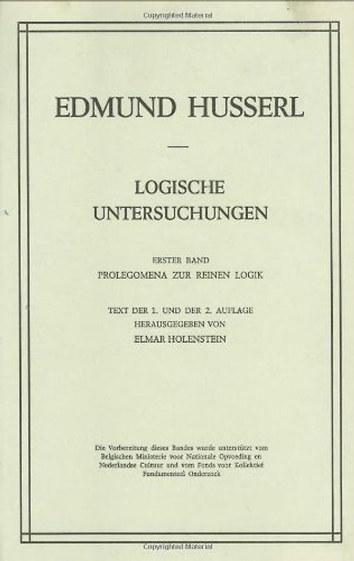 Logische Untersuchungen