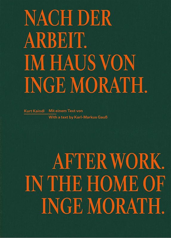 Nach der Arbeit. Im Haus von Inge Morath.