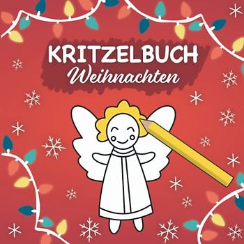 Kritzelbuch ab 1 Jahr: Weihnachten | 30 weihnachtliche Motive zum Kritzeln und Ausmalen