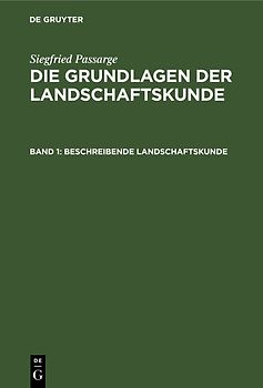 Beschreibende Landschaftskunde