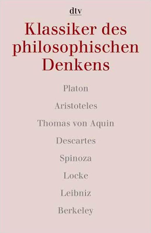 Klassiker des philosophischen Denkens
