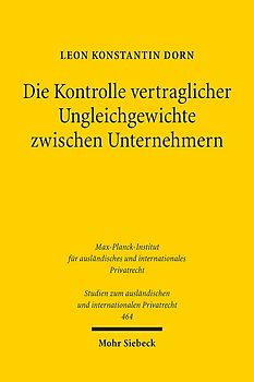 Die Kontrolle vertraglicher Ungleichgewichte zwischen Unternehmern