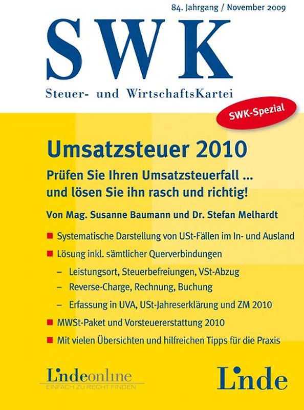 SWK-Spezial Umsatzsteuer 2010