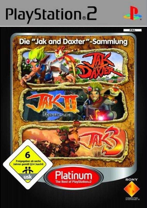 Jak Triple Pack Platinum (Jak & Daxter / Jak 2 Renegade / Jak 3) PlayStation 2