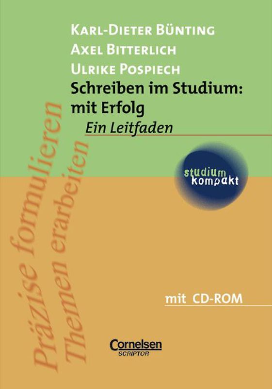 studium kompakt. Pädagogik / Schreiben im Studium: mit Erfolg - Neubearbeitung 2006