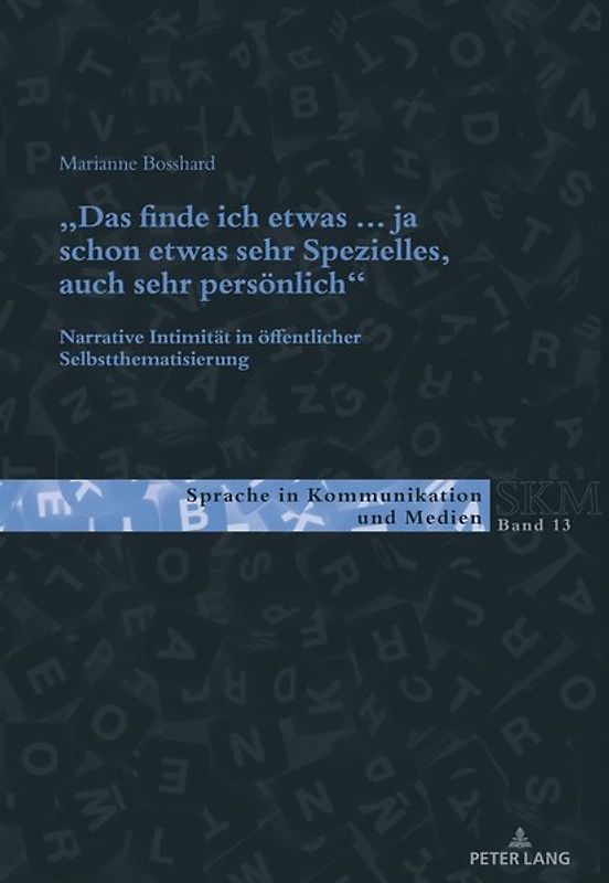 «Das finde ich etwas (.) ja schon etwas sehr Spezielles, auch sehr persönlich.»