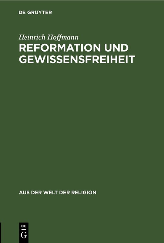 Reformation und Gewissensfreiheit