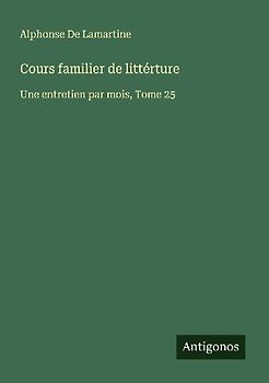 Cours familier de littérture
