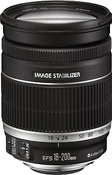 Canon EF-S 18-200 mm F3.5-5.6 IS 72 mm Filtergewinde (Canon EF-S Anschluss) schwarz