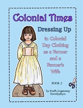 Colonial Times Dressing Up in Colonial Day Clothing as a Farmer and a Farmer's Wife