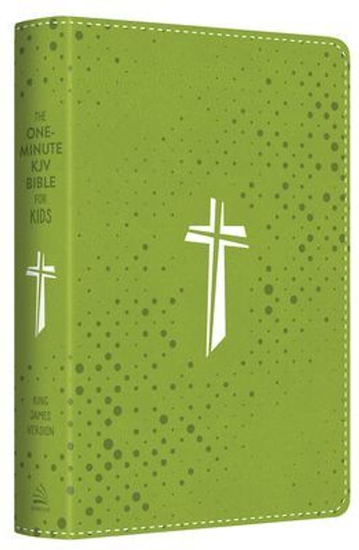 The One-Minute KJV Bible for Kids [Neon Green Cross]